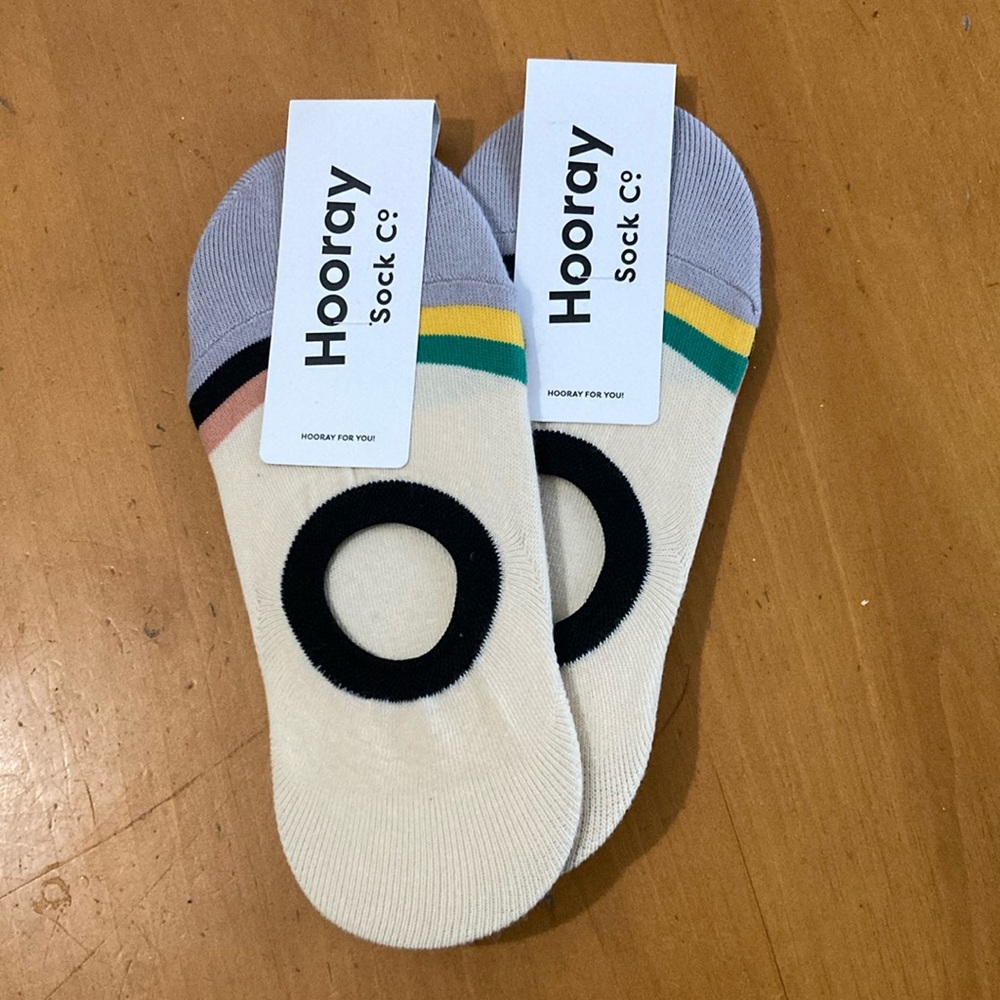NWT Hooray Sock Co. Marina no-show socks - 2 pair women’s Small